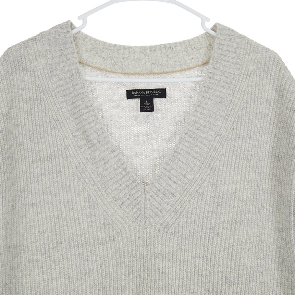 Banana Republic Recycled Wool Blend Knit Sweater Vest Men's Large - Picture 2 of 7